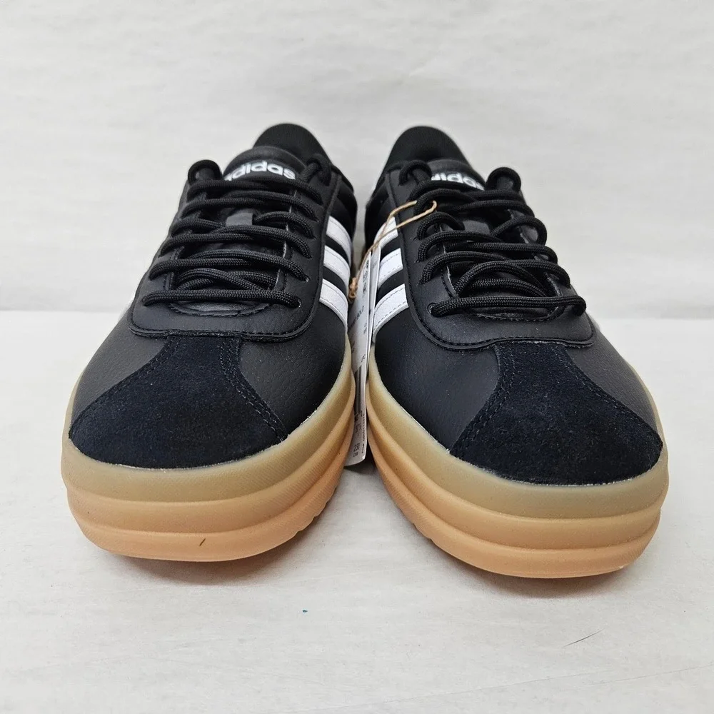 Adidas‎ VL Court Bold Platform Sneakers IH3081 Black White Gum Women's Size 8.5